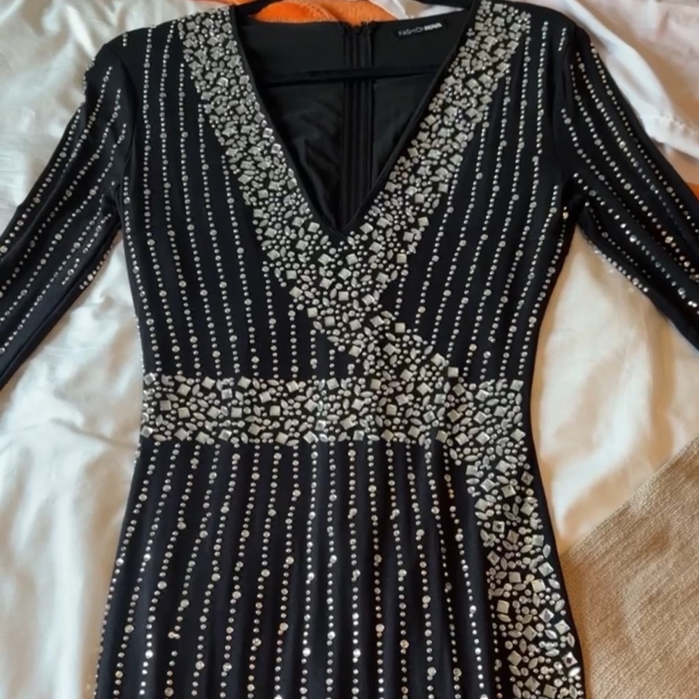 Black diamond dress